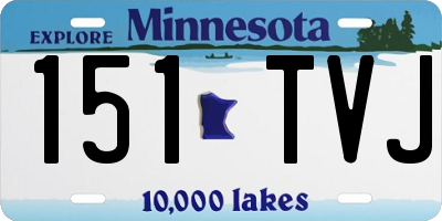 MN license plate 151TVJ