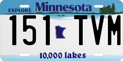 MN license plate 151TVM