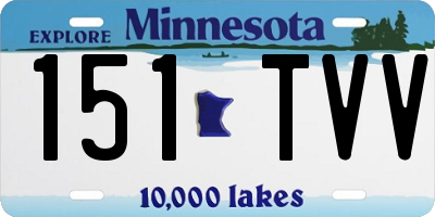 MN license plate 151TVV