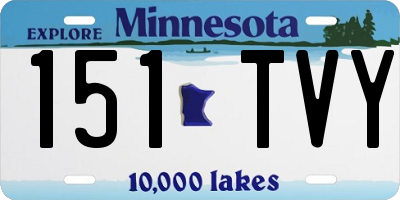 MN license plate 151TVY