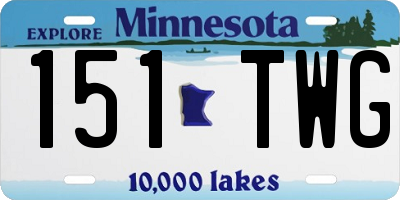 MN license plate 151TWG
