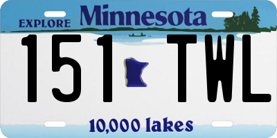 MN license plate 151TWL