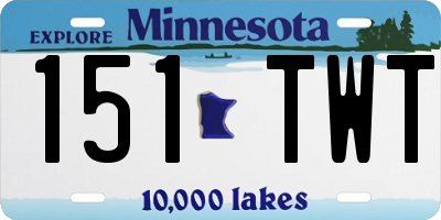 MN license plate 151TWT