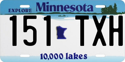 MN license plate 151TXH