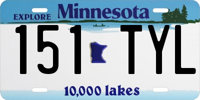 MN license plate 151TYL
