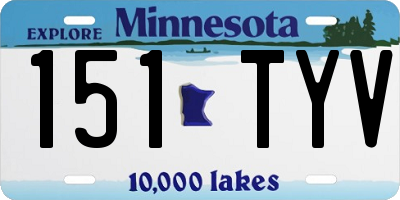 MN license plate 151TYV