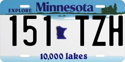 MN license plate 151TZH