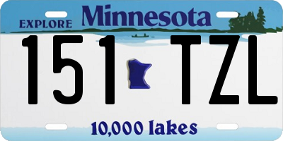 MN license plate 151TZL