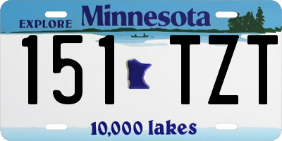 MN license plate 151TZT