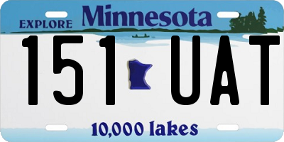 MN license plate 151UAT