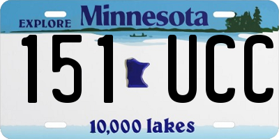 MN license plate 151UCC