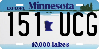 MN license plate 151UCG