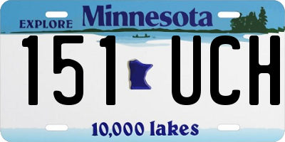 MN license plate 151UCH