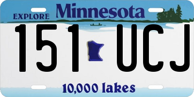 MN license plate 151UCJ