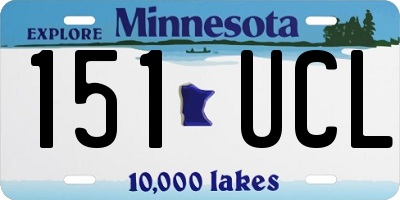 MN license plate 151UCL