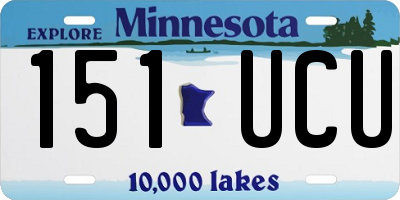 MN license plate 151UCU