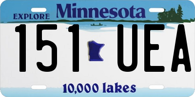 MN license plate 151UEA