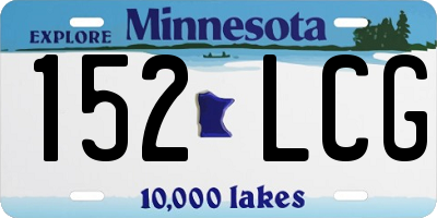 MN license plate 152LCG