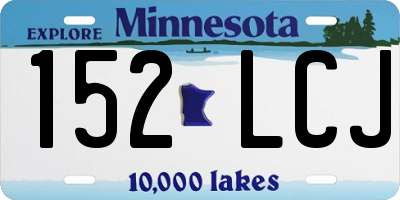MN license plate 152LCJ