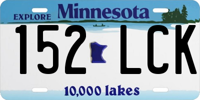 MN license plate 152LCK