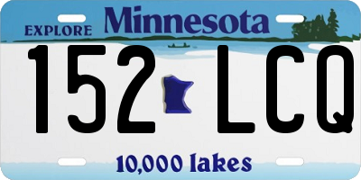MN license plate 152LCQ