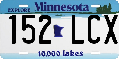 MN license plate 152LCX