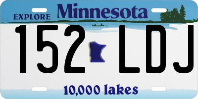 MN license plate 152LDJ