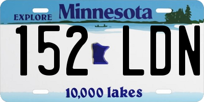 MN license plate 152LDN