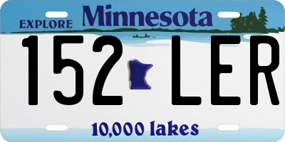MN license plate 152LER