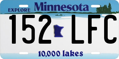 MN license plate 152LFC