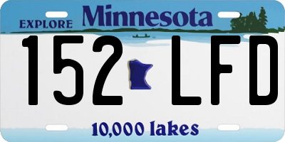 MN license plate 152LFD