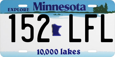 MN license plate 152LFL