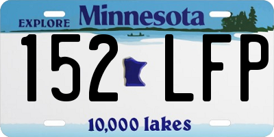 MN license plate 152LFP