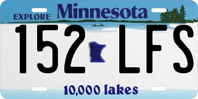 MN license plate 152LFS
