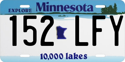 MN license plate 152LFY