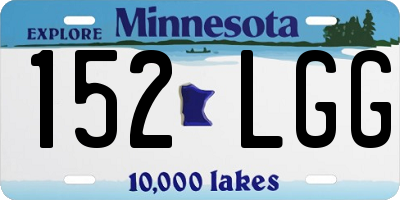 MN license plate 152LGG