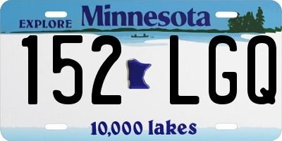 MN license plate 152LGQ