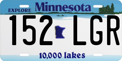 MN license plate 152LGR
