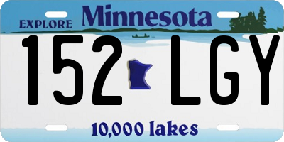 MN license plate 152LGY