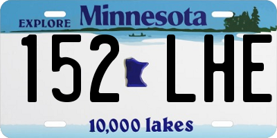 MN license plate 152LHE