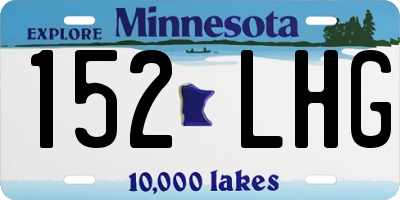MN license plate 152LHG