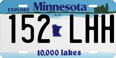 MN license plate 152LHH