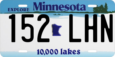 MN license plate 152LHN