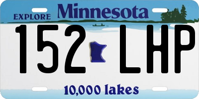 MN license plate 152LHP