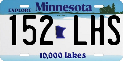 MN license plate 152LHS