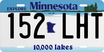 MN license plate 152LHT