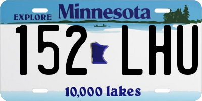MN license plate 152LHU