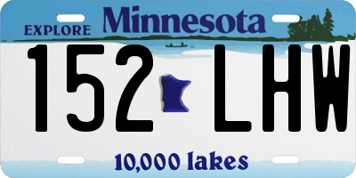 MN license plate 152LHW