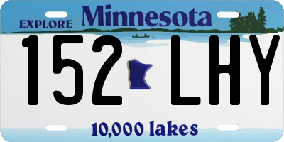 MN license plate 152LHY