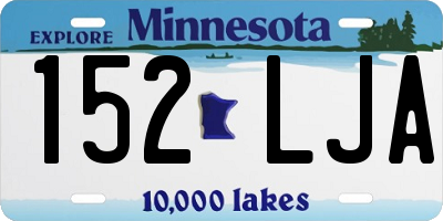 MN license plate 152LJA